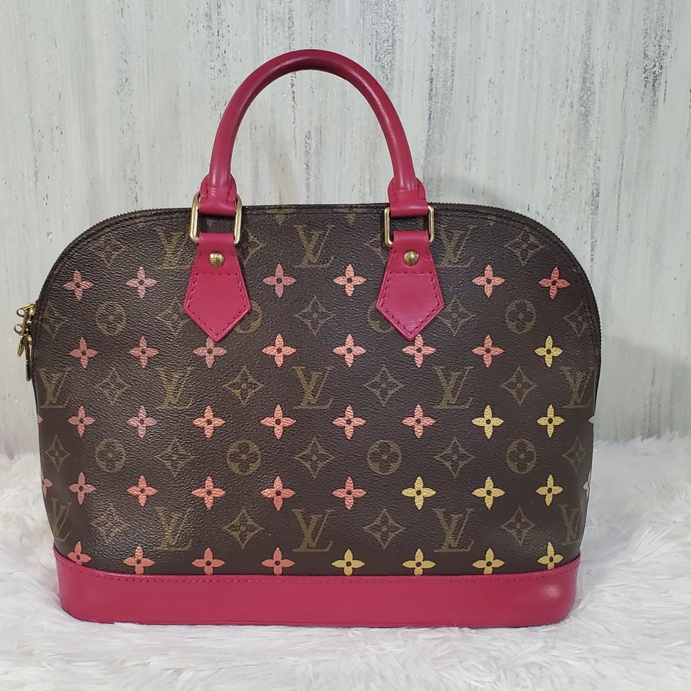 Authentic Custom painted Louis Vuitton Alma PM